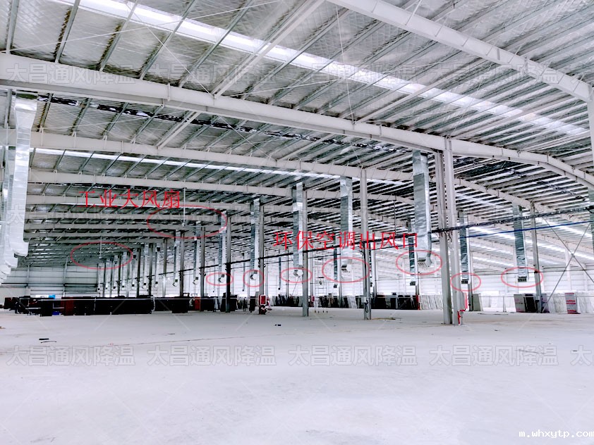 大型车间怎么降温？扇机互补效果更佳