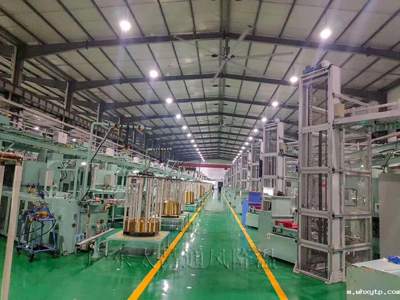 电子车间工业大风扇安装案例