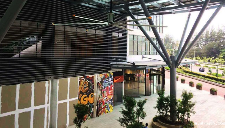 商业中心工业大风扇安装案例