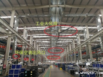 冷风机+工业大风扇（扇机互补）厂房降温方案